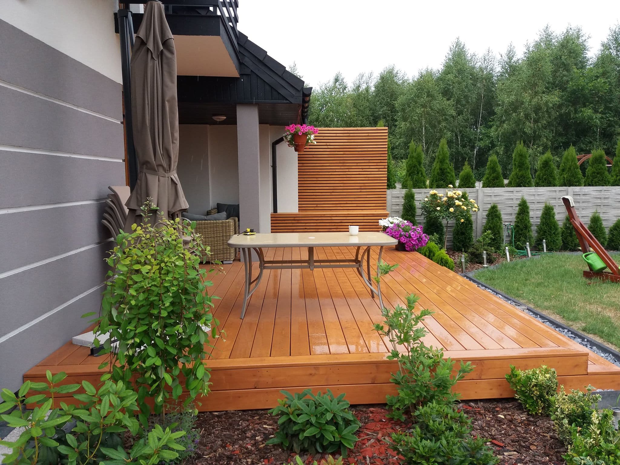 Tarasy drewniane i kompozytowe, pergole